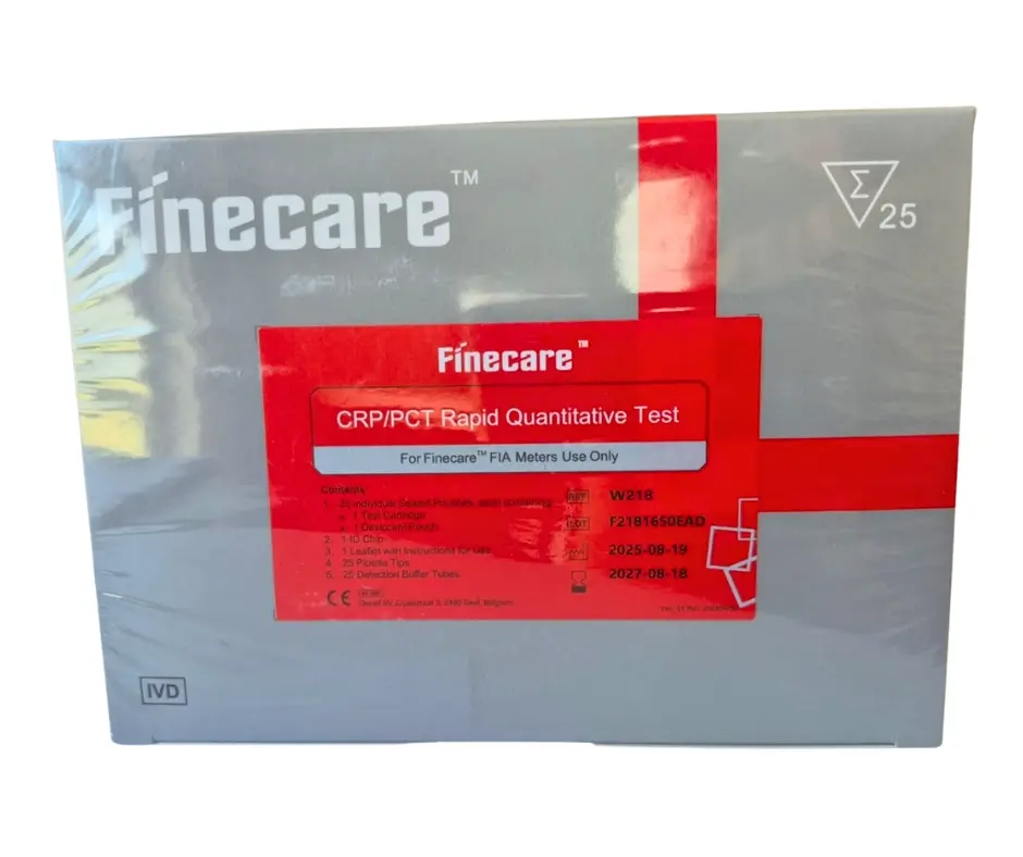 [W218] W218 - 2 in 1 (CRP+PCT)
  ** Infection & Inflammation WB/S/P Pruebas/Kit 25