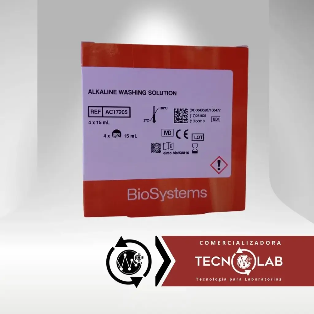 AC17205 ALCALINE WASHING SOLUTION 4X15 ML ( 60 ML ) ML/KIT