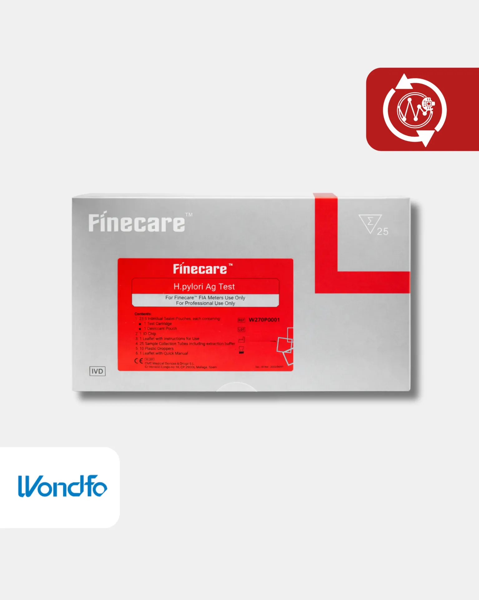 [W270] W270 Prueba cuantitativa rápida de H. pylori Ag
