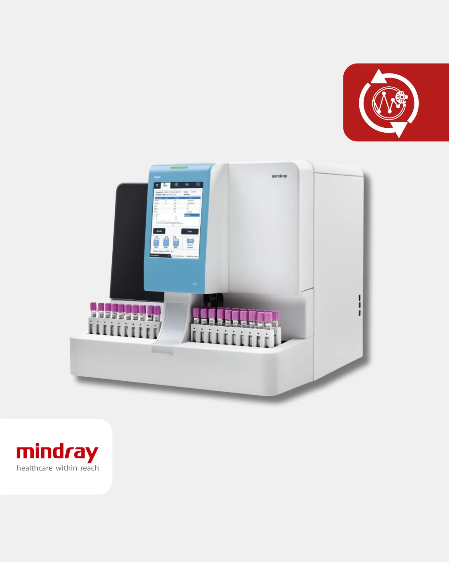 H50P Analizador automático de HPLC SKU 3301B-PA00025