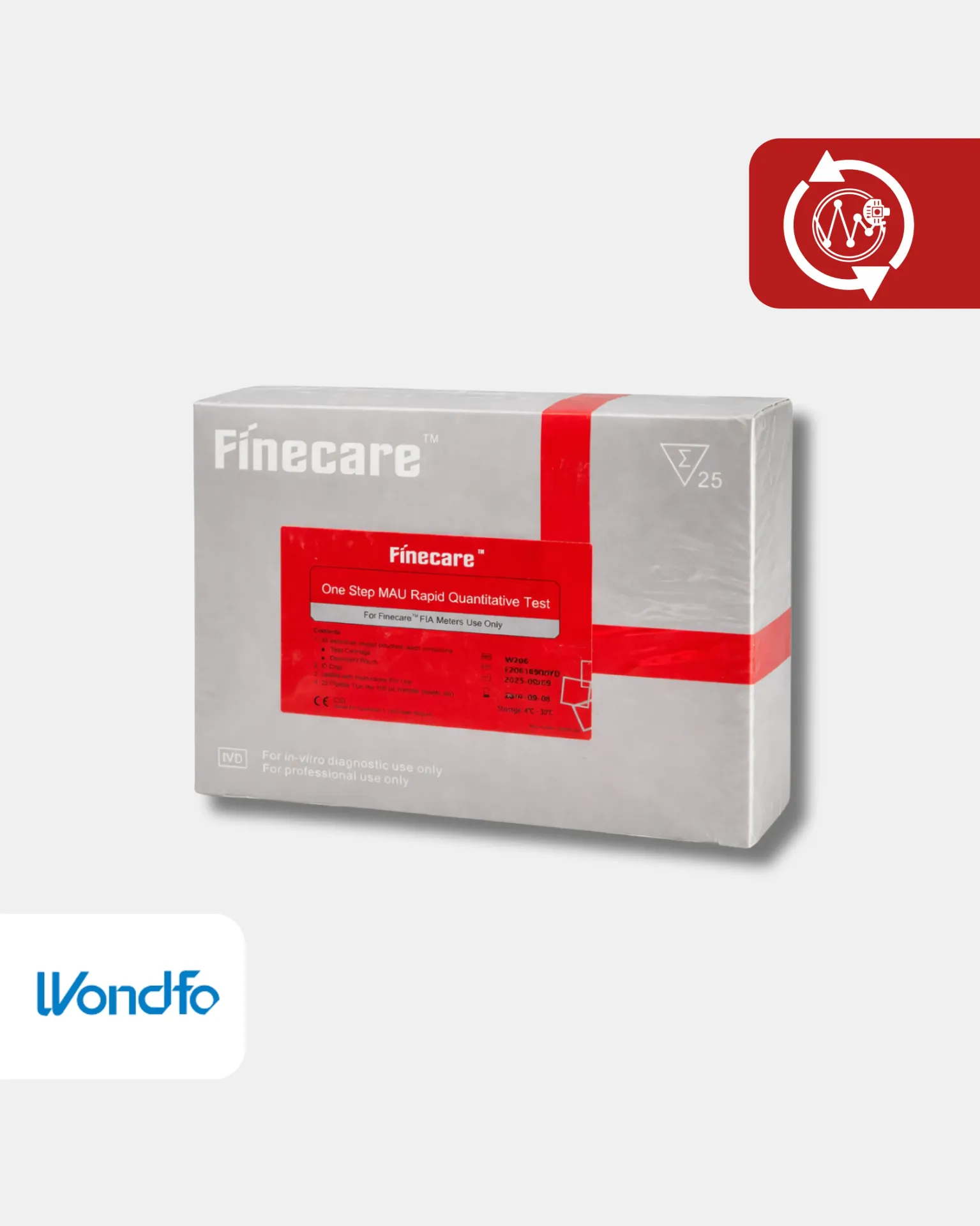 W206 MAU* Renal Injury Urine Pruebas/Kit 25