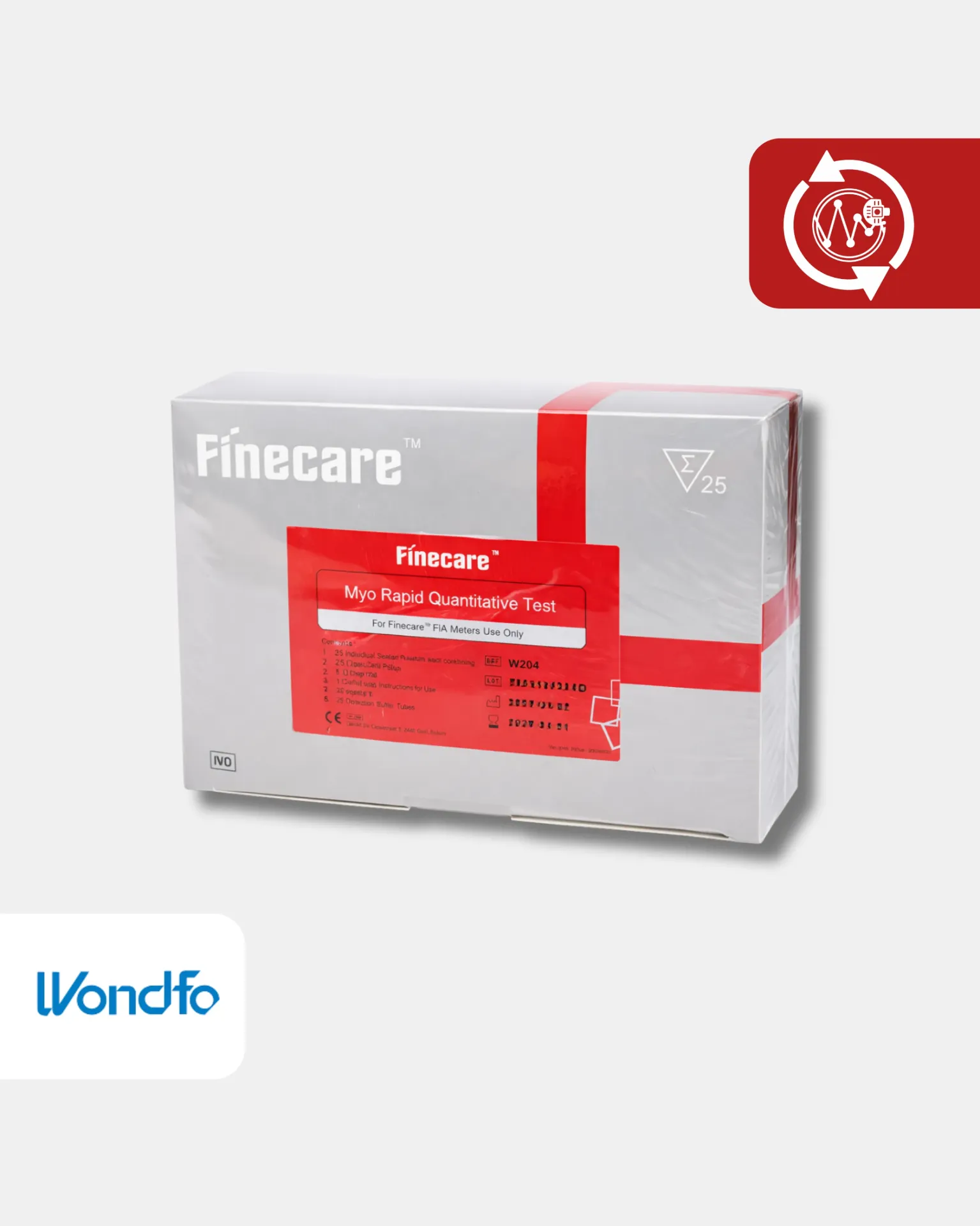 [W204] W204 Myo* Myocardial Infarction WB/S/P Pruebas/Kit 25