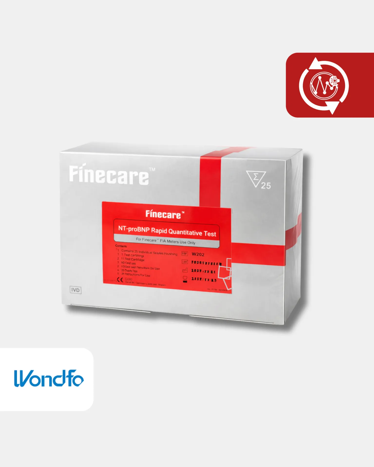 [W202] W202 NT-proBNP* Heart Failure WB/S/P Pruebas/Kit 25