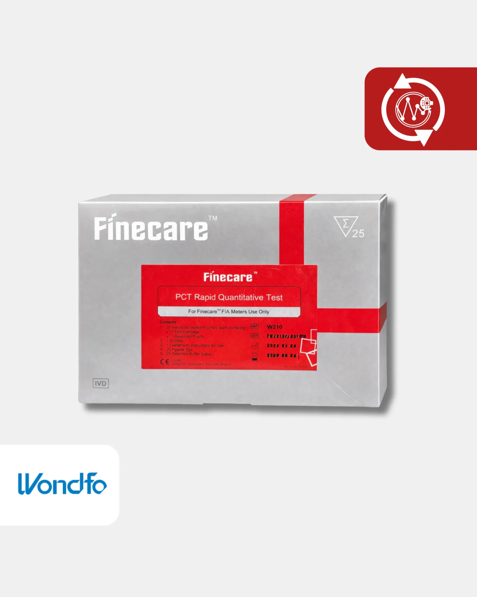 [W210] W210 PCT* Sepsis WB/S/P Pruebas/Kit 25