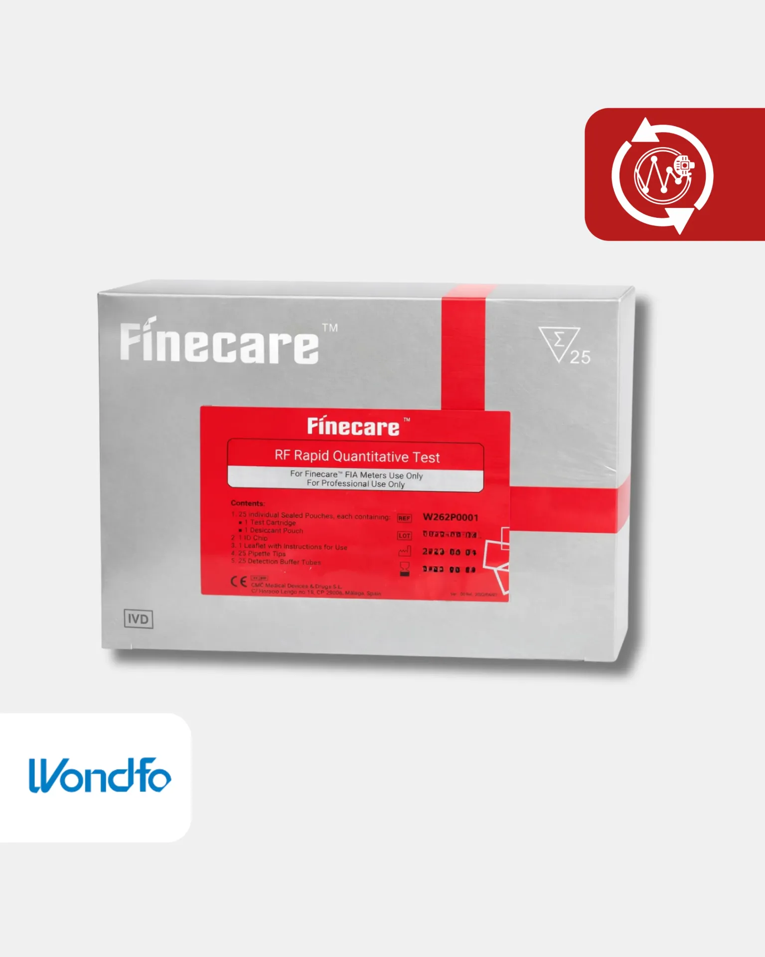 W262 RF Reumatoide S/P/ST Pruebas/Kit 25