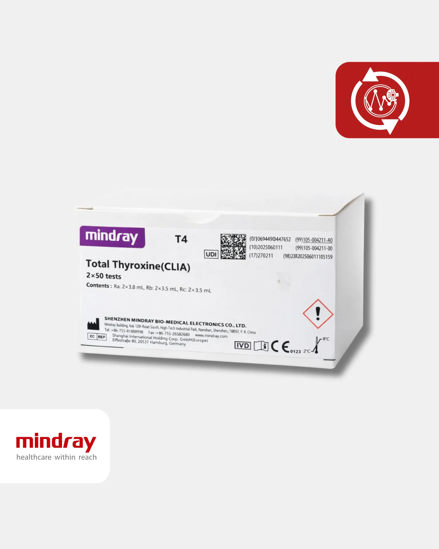 T4 Total Thyroxine (CLIA) 2*50T