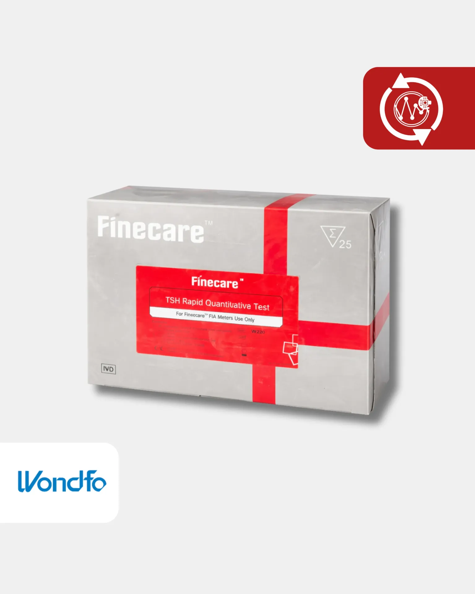 W220 Prueba cuantitativa rápida de TSH (hormona estimulante de la tiroides) WB/S/P Pruebas/Kit 25