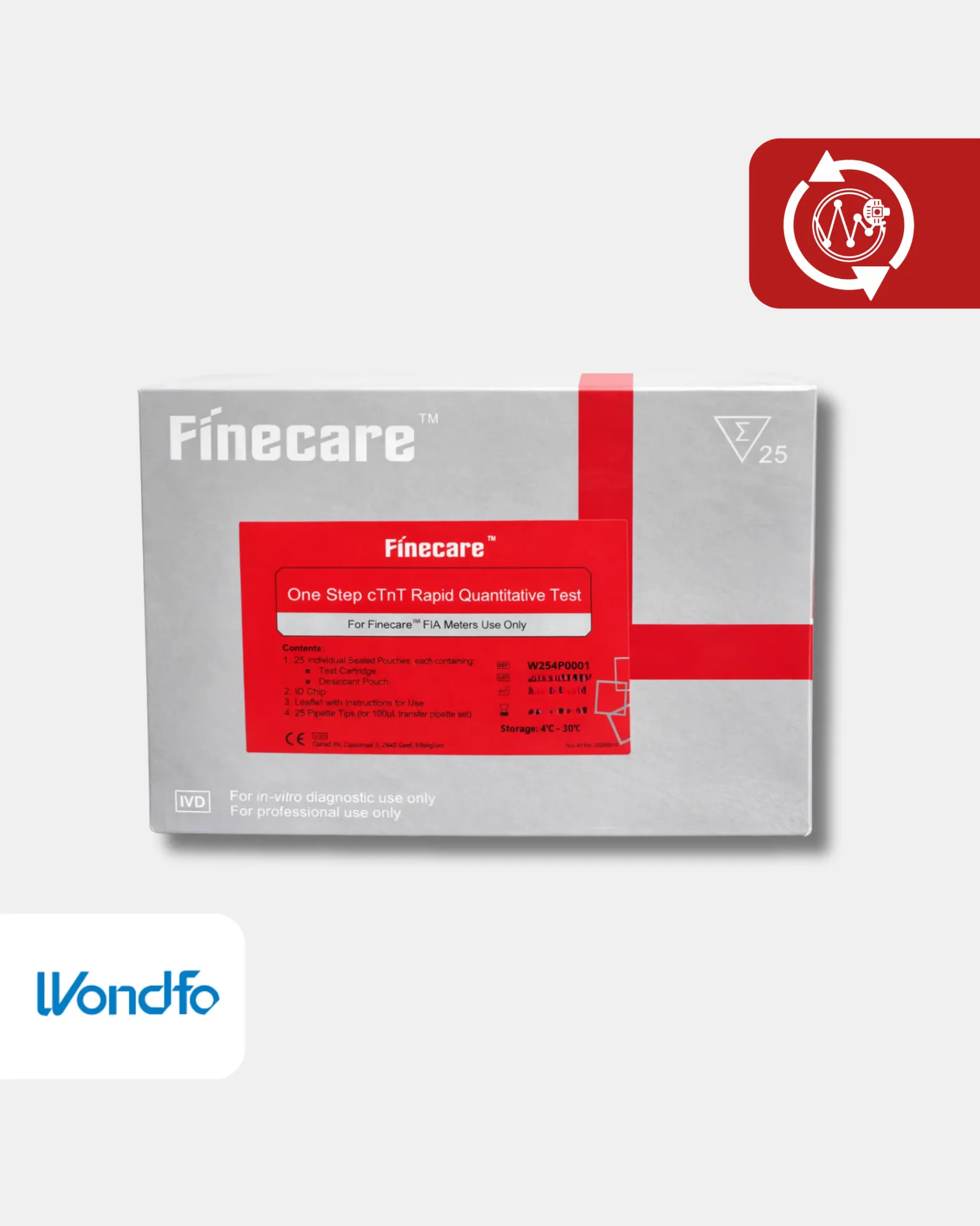 [W254] W254 TnT** Myocardial Infarction WB/S
  /P Pruebas/Kit 25