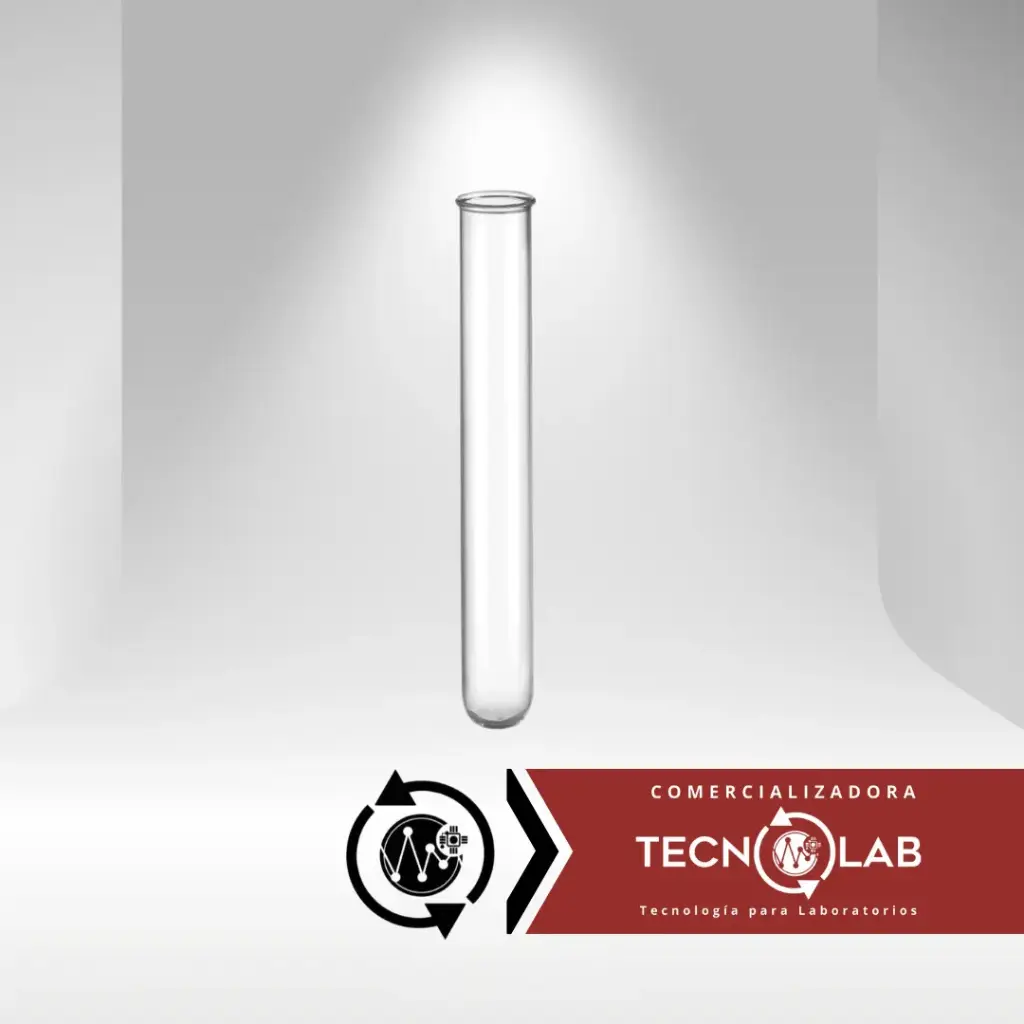 1231-12Tubo de ensayo 12 x 75 mm de vidrio 
