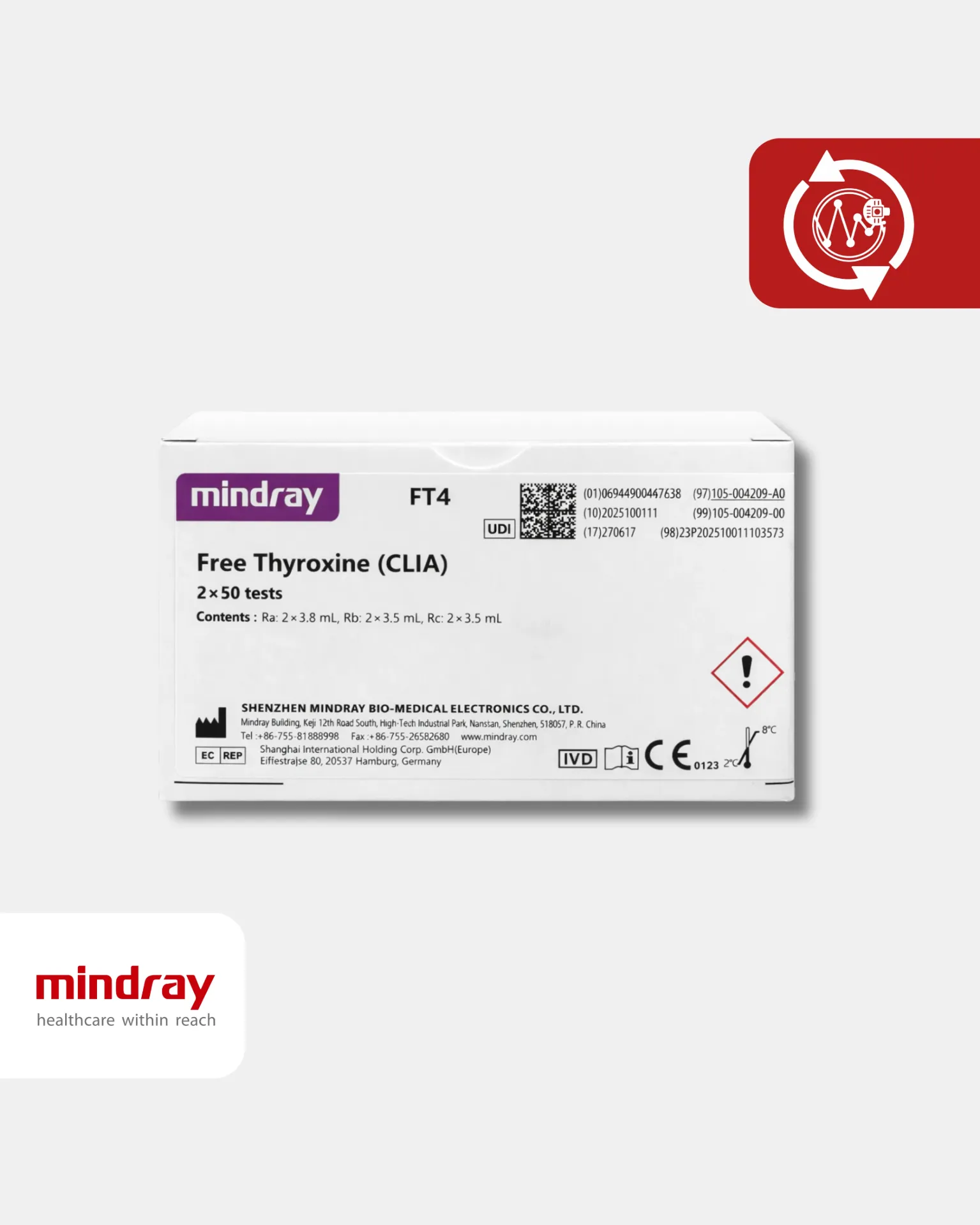 FT4 Free Thyroxine (CLIA) 2*50T