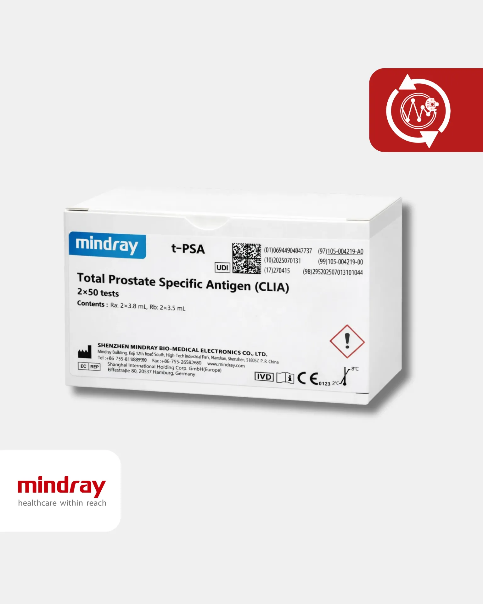 [105-004219-A0] TPSA Total Prostate Specific Antigen (CLIA) 2*50T 