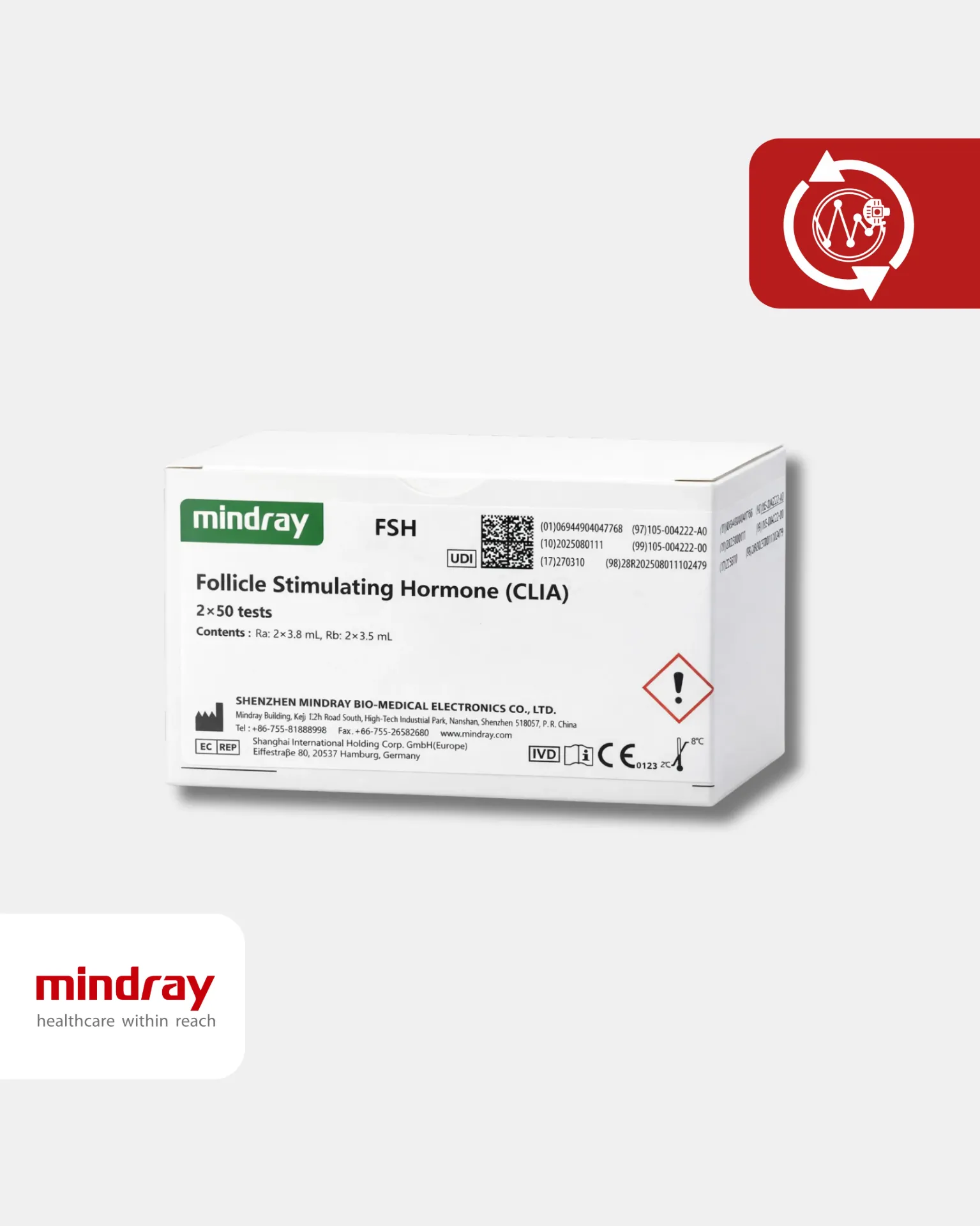 [105-004222-A0] FSH Follicle Stimulating Hormone (CLIA) 2*50 T 