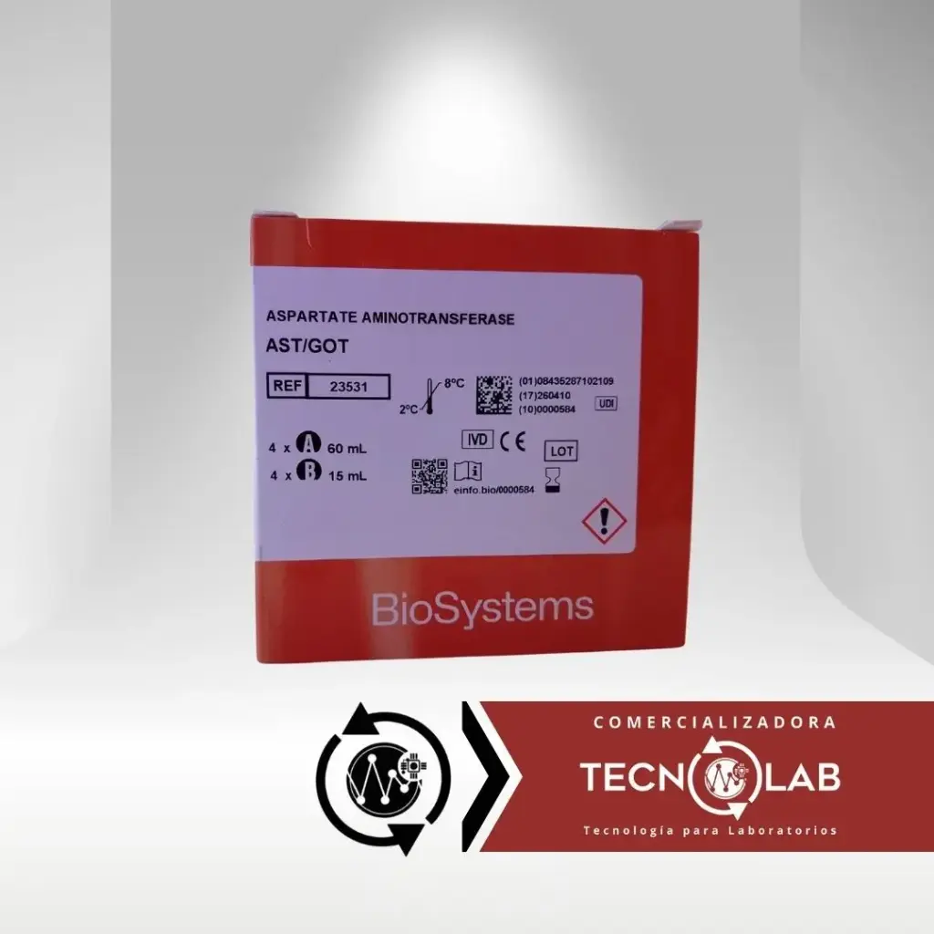 23531 ASPARTATO AMINOTRANSFERASA 4X60 + 4X15 ML 